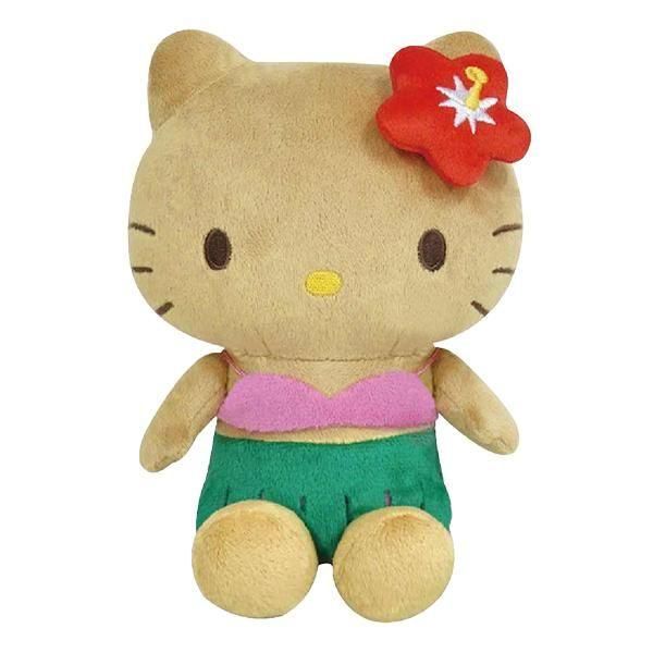 サンリオ ハローキティ 日焼けシリーズ お座りぬいぐるみ ハイビスカス