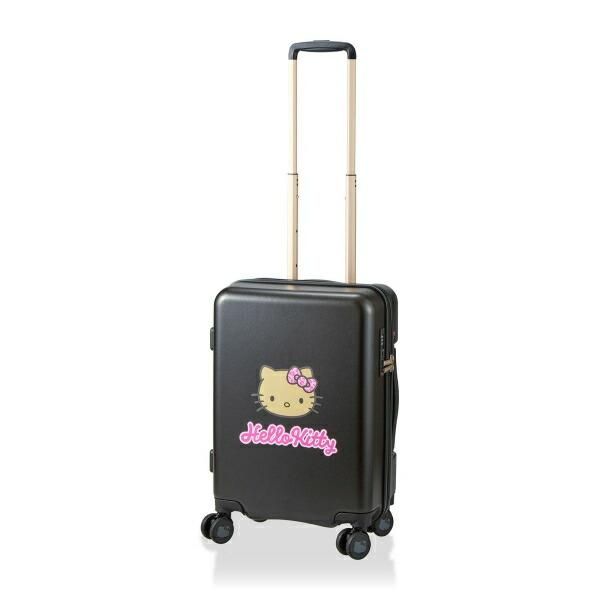 サンリオ 日焼け キティ スーツケース 33L (ブラック) キャリーケース