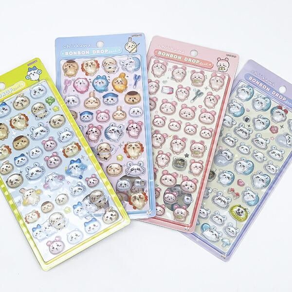 ちいかわ (みんなポーズ) ボンボンドロップシール 文具