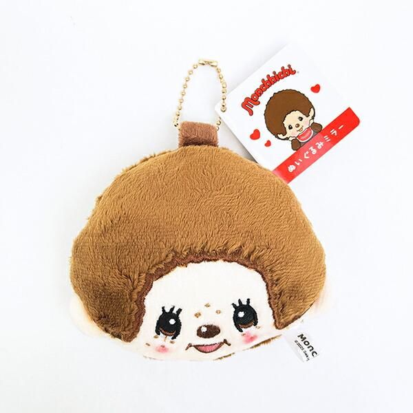 モンチッチ お座り ぬいぐるみ イチゴ S 顔でか ピンク