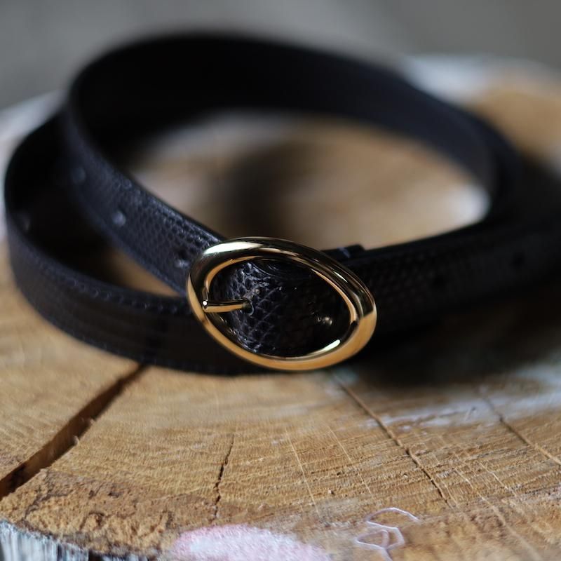 BISOWN】LIZARD OVAL BELT - HUUKU