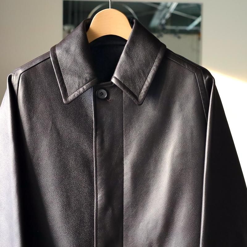 MAATEE&SONS】LEATHER HALF COAT / 裏カシミア - HUUKU