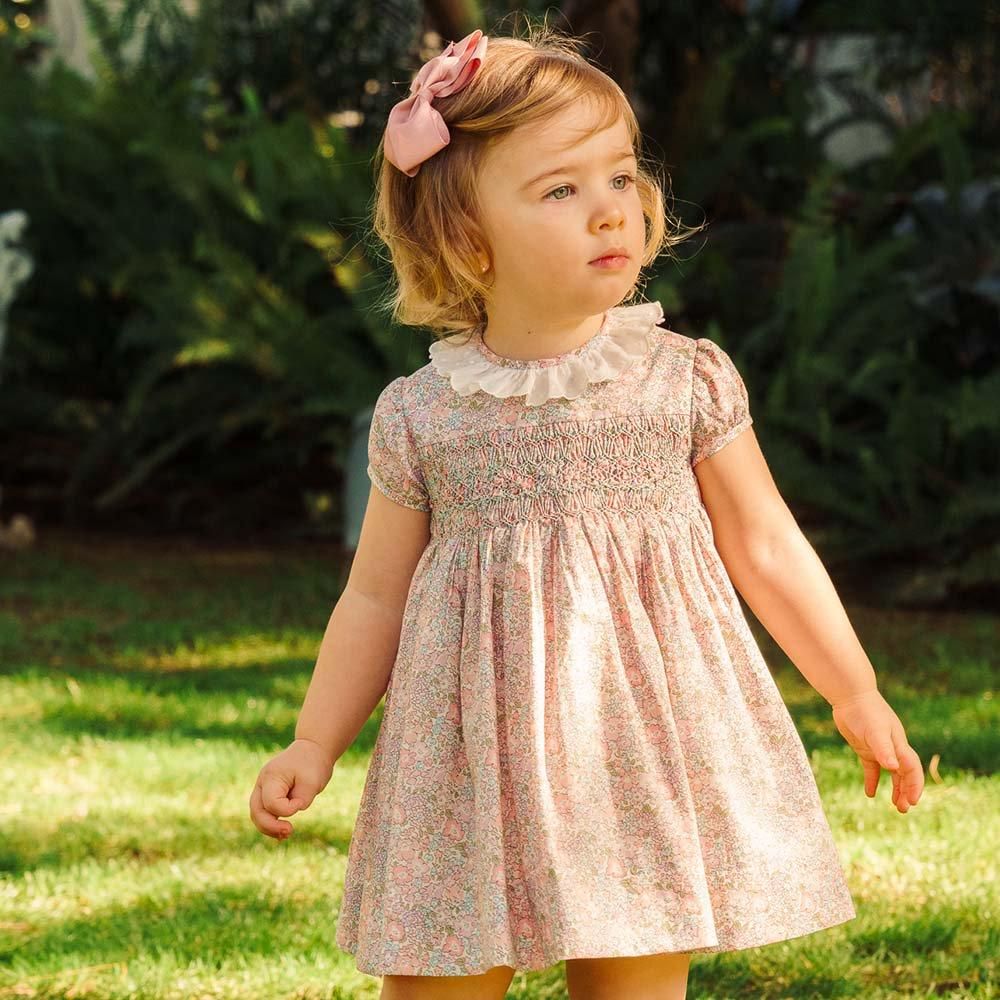 SALE30%OFF】Amaia Kids - Moohren dress - Liberty Pink/Purple
