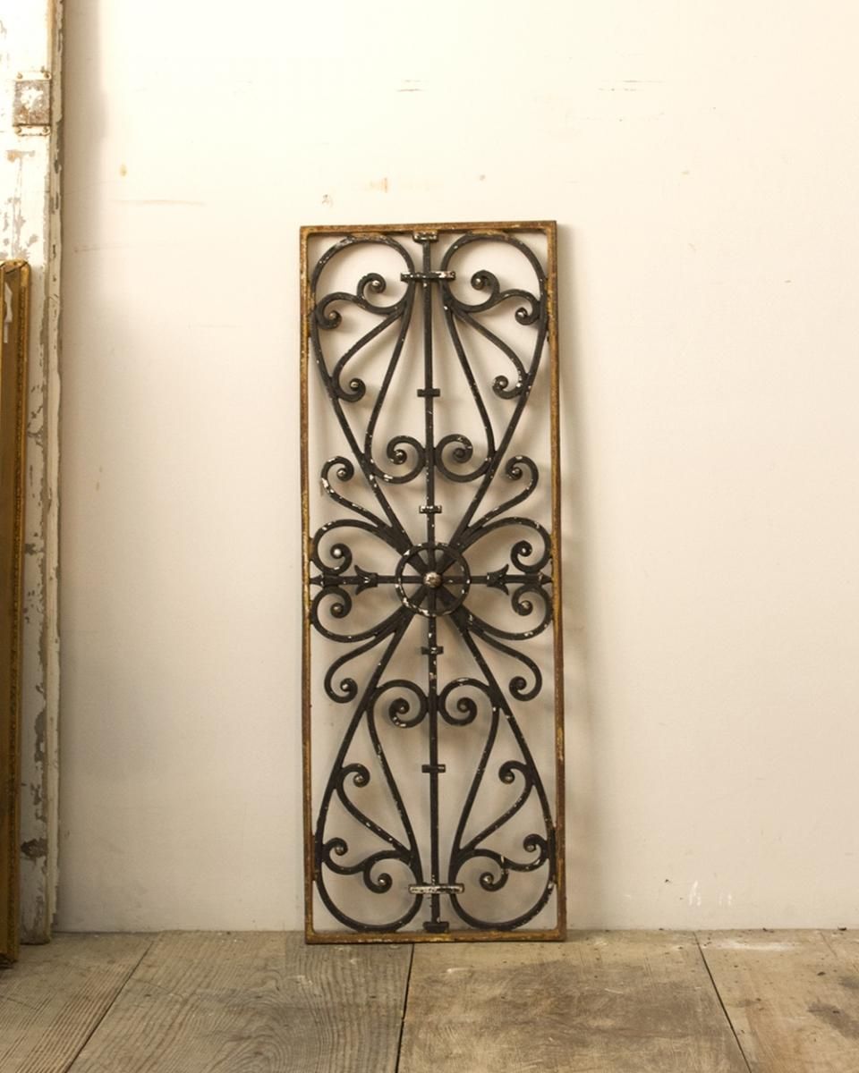 アンティーク アイアンパネル 鉄格子 アイアンウィンドウ | Antiques Knock