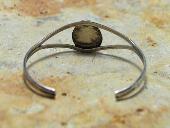 ナバホ族 ターコイズ ベアパウベビーバングル - インディアン