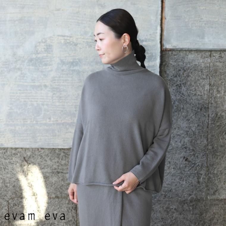 evam eva(エヴァム エヴァ) 【2022aw新作】カシミヤ タートルネック