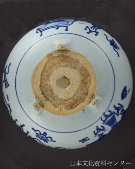 C 清朝の最盛期・康熙帝時代の青花(染付)の香炉(17〜18世紀)株式会社