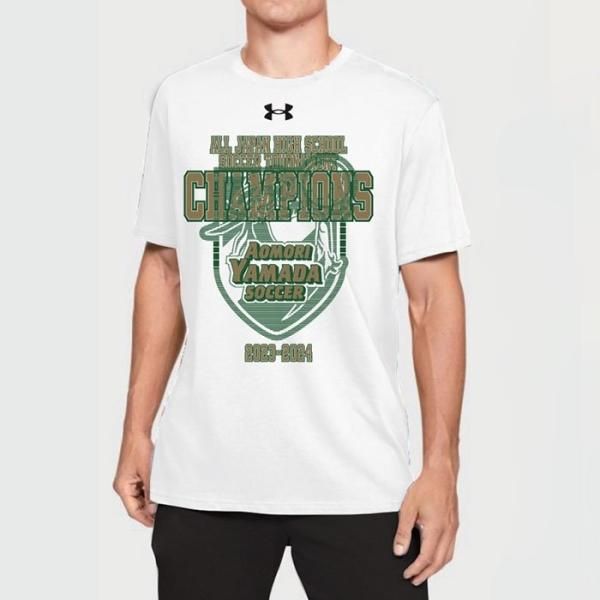 送料無料】青森山田高校サッカー部第102回選手権優勝記念Tシャツ2023