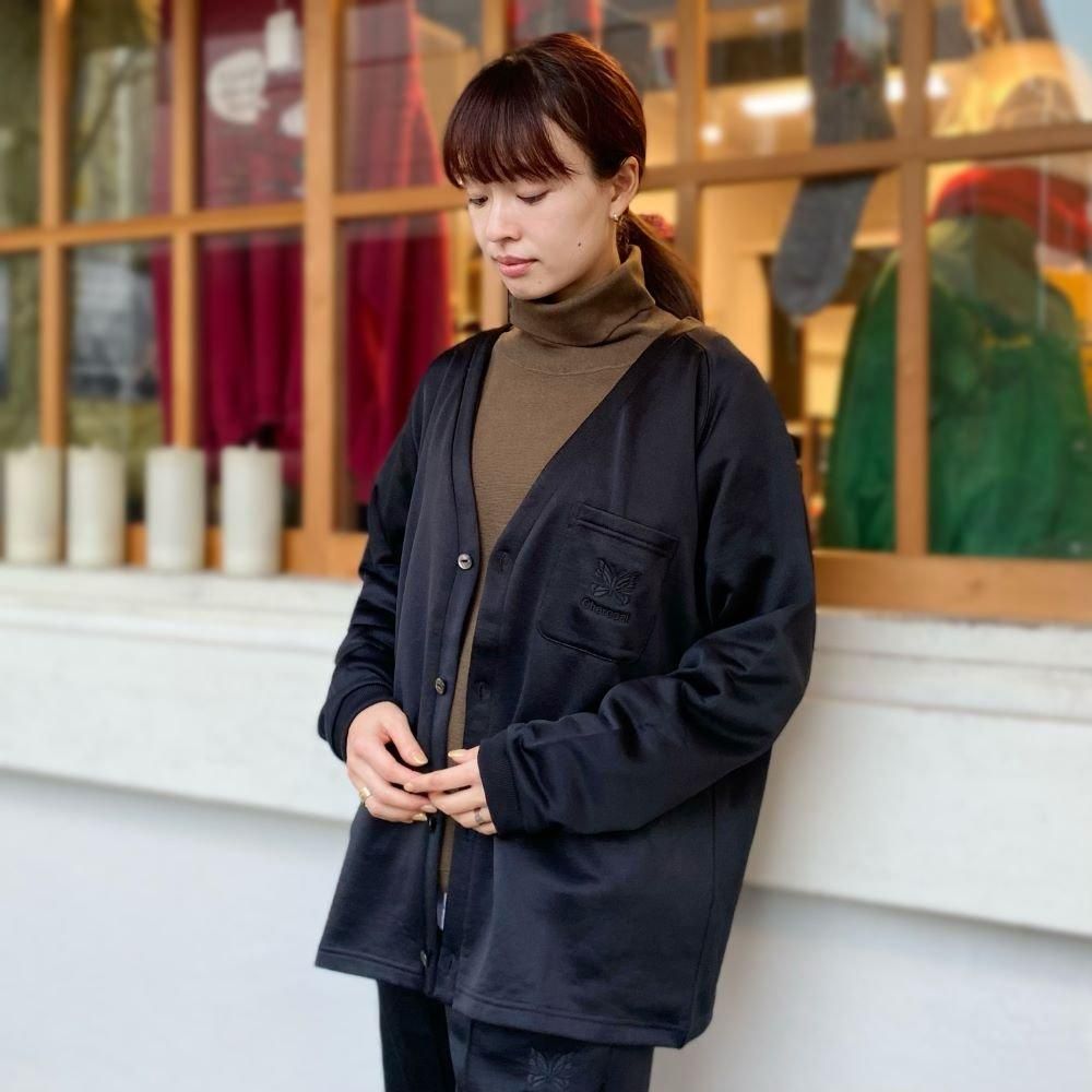 Needles（ニードルズ）〉別注 Bright Jersey V-Cardigan - Charcoal
