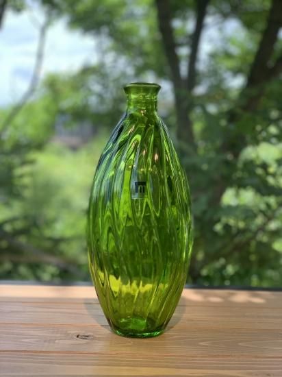 JARRON OLA 31cm ガラス花瓶 グリーン - MILIEU SHOP