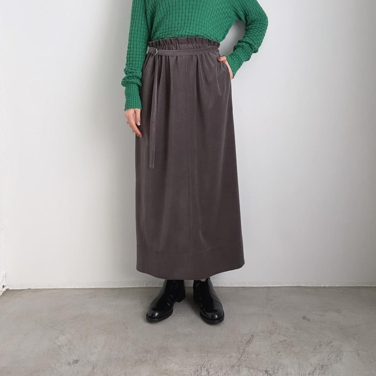 10 HANDCRAFTED MODERN velour pencil skirt /033*SK#IT - ARTHUR