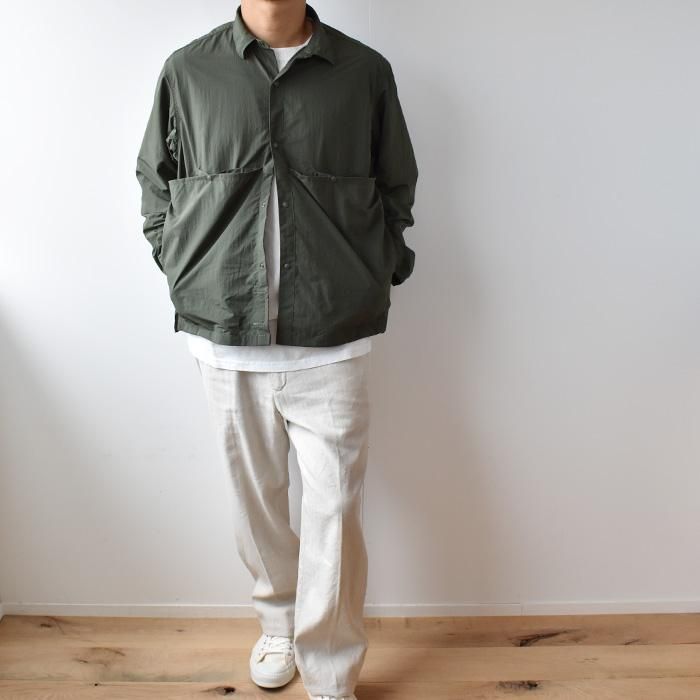 ENDS and MEANS】2022SS Light Shirts Jacket - Olive -