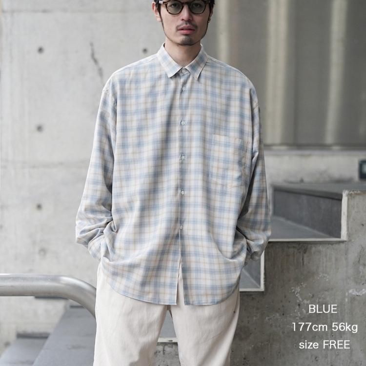 CHECK INSULATED SHIRT NAVY 窪塚着用