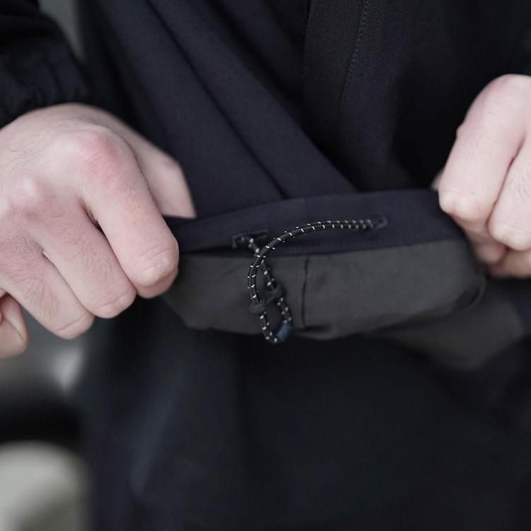 アワサ awasa 26ss ウールギャバジンジップアップジャケット wool