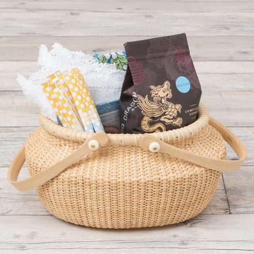 nantucket basket ナンタケットバスケット 楕円変形ハンドル付きバスケット