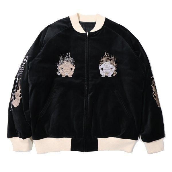フェローズ 25W-鬼火消し2 スカジャン 刺繡 SOUVENIR JACKET PHERROWS
