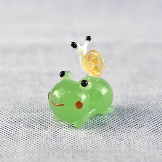ガラス細工｜カタツムリ乗りカエル｜フォーカートグラスワークス