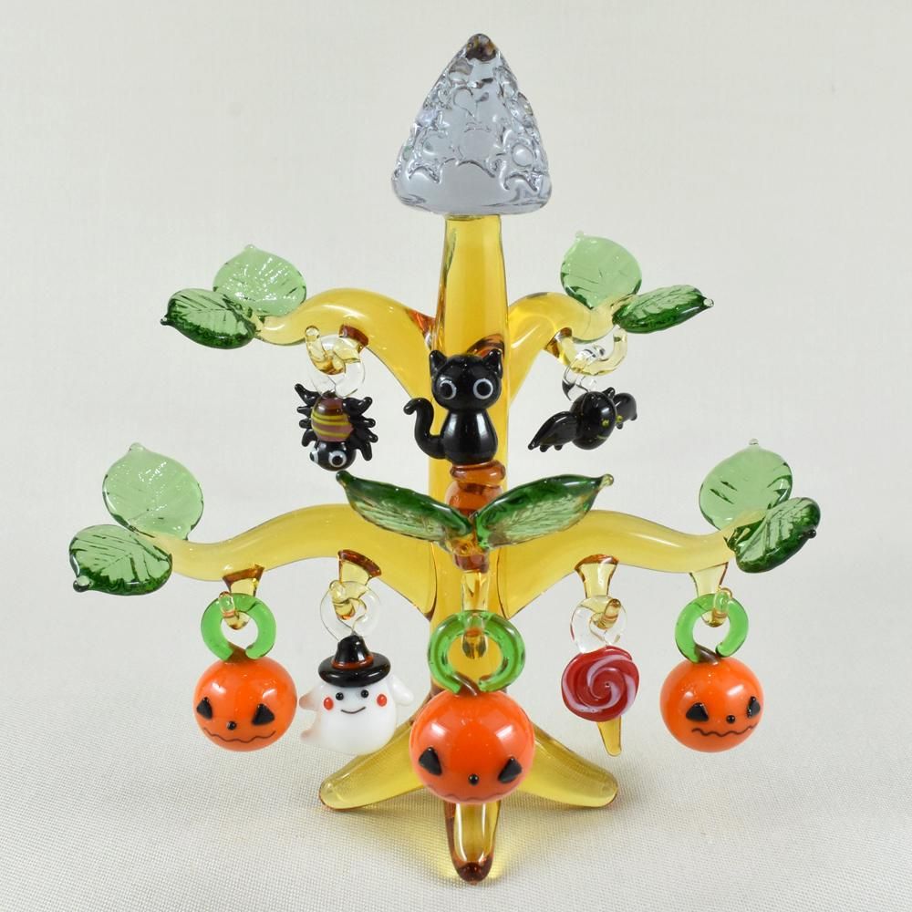 ハロウィンガラス細工｜ハロウィンの森｜フォーカートグラスワークス