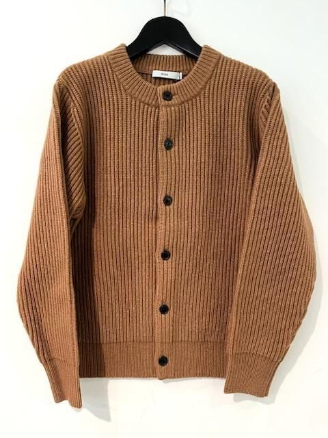 HYKE(ハイク)/RIBBED KNIT WOOL CARDIGAN