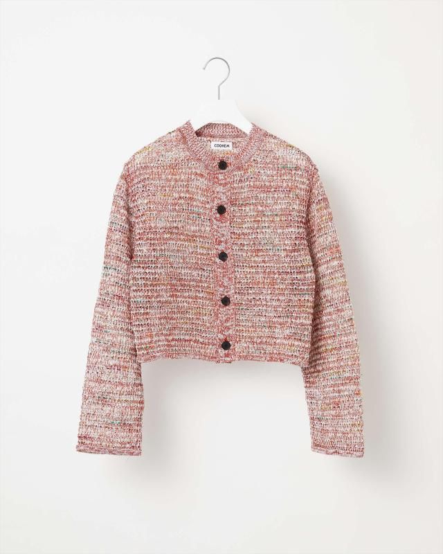 WOOL ALPACA INTERSIA KNIT CARDIGAN - Yonetomi STORE ONLINE｜ヨネ