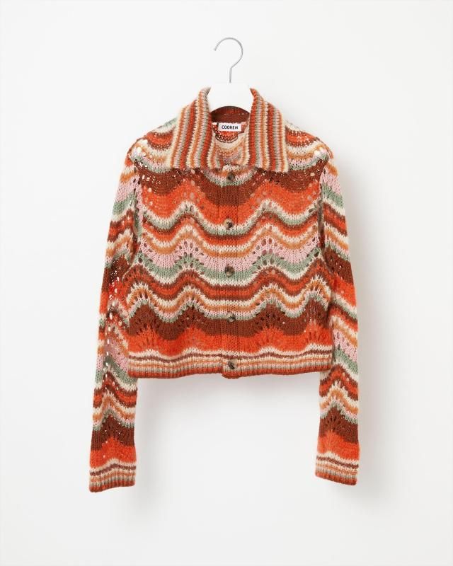 WOOL ALPACA INTERSIA KNIT CARDIGAN - Yonetomi STORE ONLINE｜ヨネ