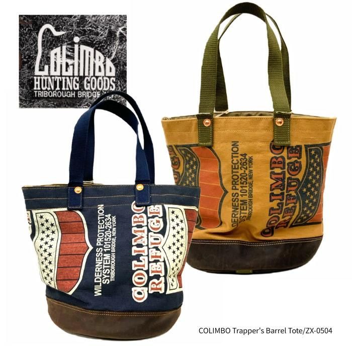 COLIMBO/コリンボ】バック/ トラッパーズ バレル トート/ZX-0504
