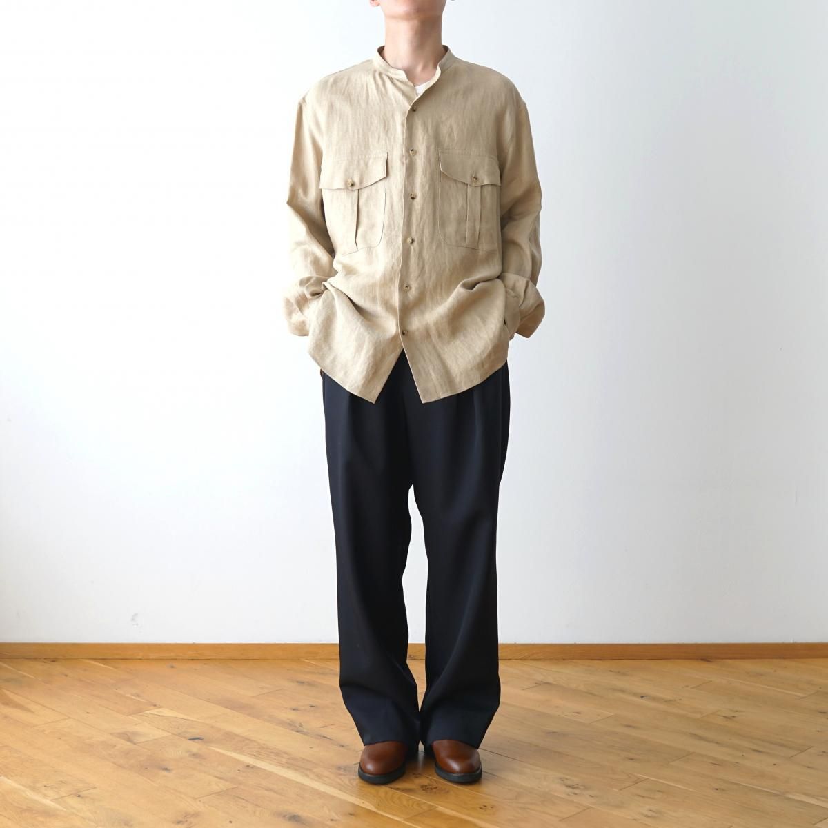 The CLASIK / ザ クラシック】 RAF SHIRTS - LIGHT TAUPE / PARK