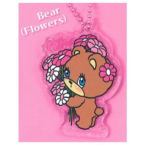 foxy illustrations アクリルボールチェーン vol.2 [4.Bear(Flowers