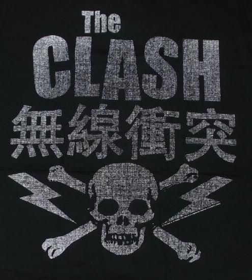 バンドTシャツ 通販 The Clash ザ・クラッシュ Tシャツ 無線衝突 骸骨