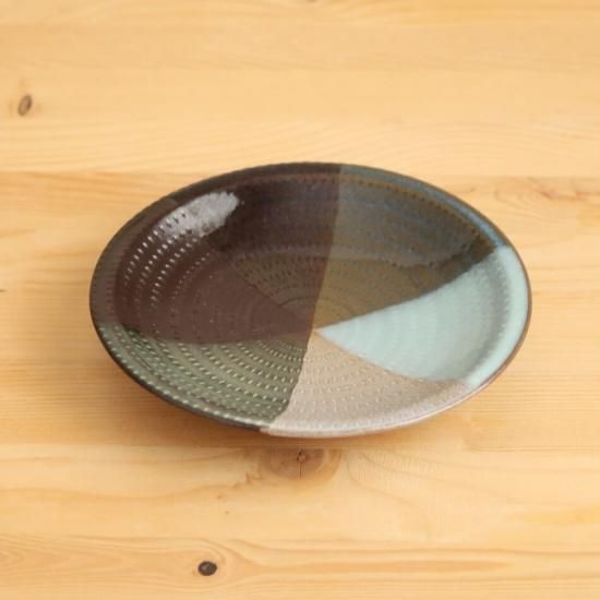 小石原焼 小石原焼き 3色 5寸皿 飛び鉋 15.5cm 森喜窯 森山健治 陶器