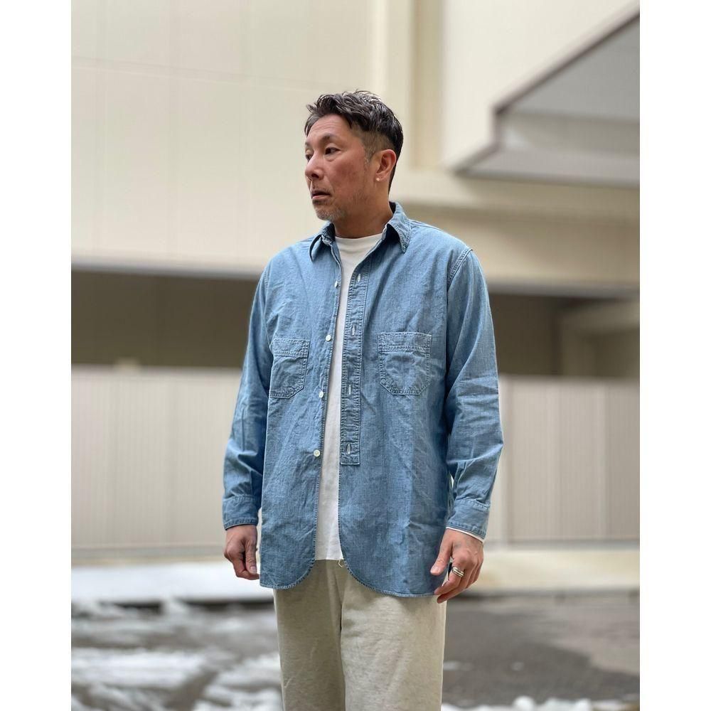 BOWWOW「HERITAGE CHAMBRAY SHIRT AGED - シャンブレーシャツ」 - Mate