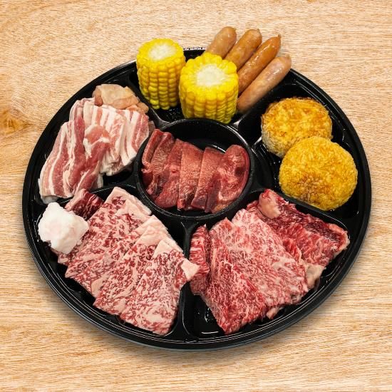 バーベキュー厳選8点セット～和牛入り～ 2人前 - 丸萬中源 株式会社