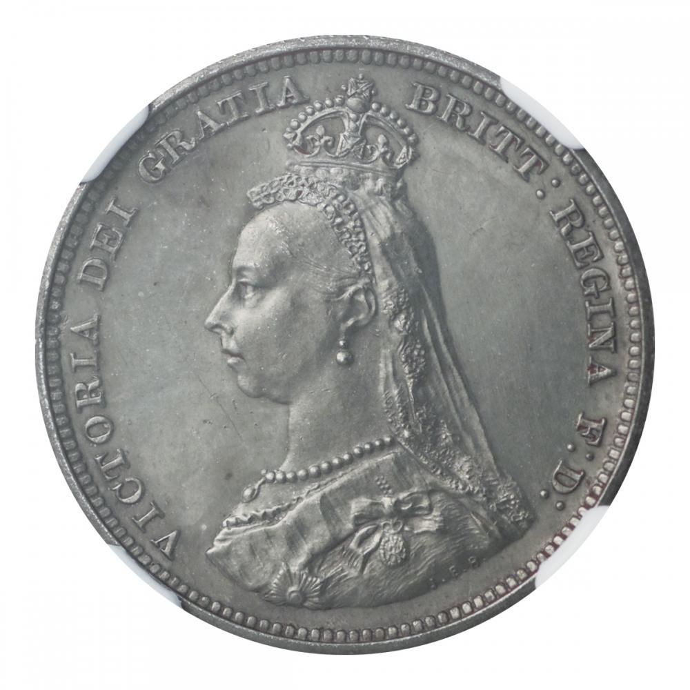 イギリス 1887年 1シリング銀貨 NGC PF61 - セキグチは1964年創業の
