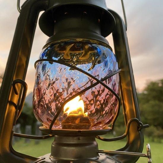 Magma Glass Studio【ランタングローブ】Blue/Violet