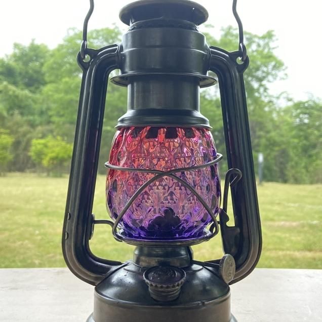 Magma Glass Studio【ランタングローブ】Pink/Purple