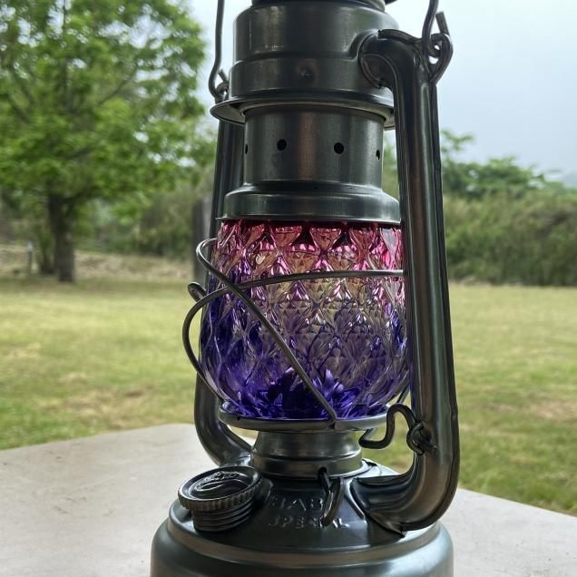 Magma Glass Studio【ランタングローブ】Pink/Purple