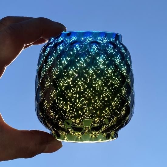 Magma Glass Studio【ランタングローブ】Blue Gradation