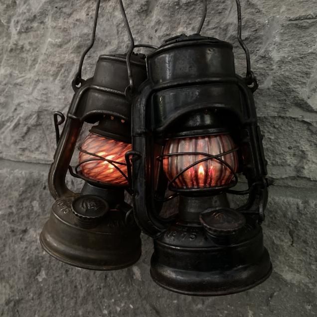 Magma Glass Studio【ランタングローブ】Iron Gray