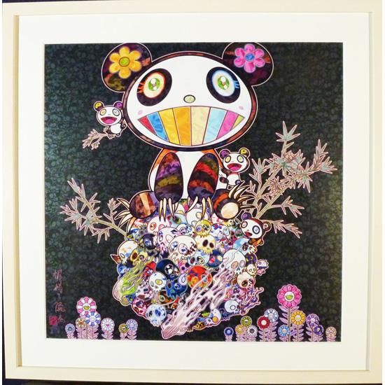 村上隆「パンダ子パンダ」絵画 額付 版画 - ギャラリーボヤージュ
