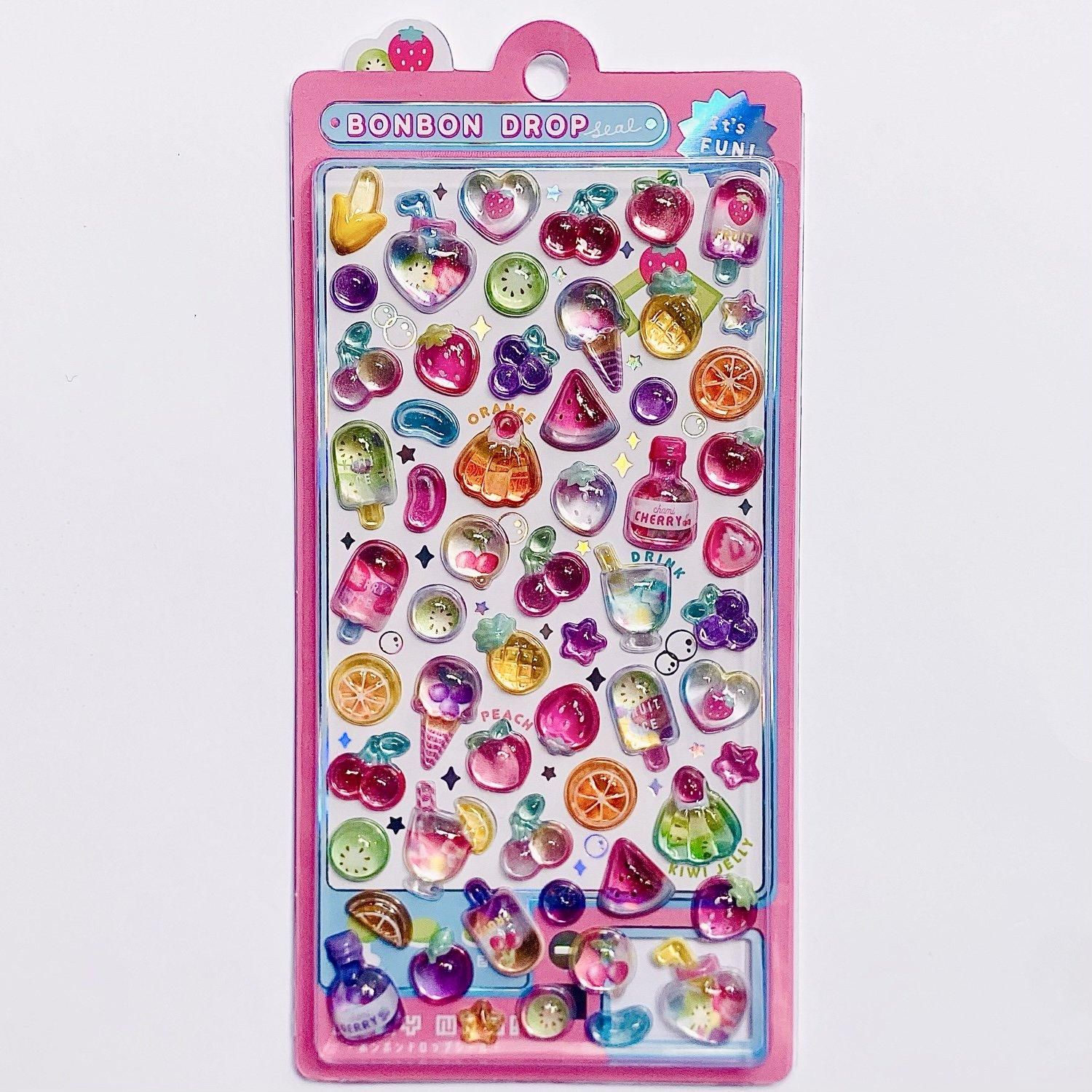 Q-lia(クーリア) BONBON DROP SEAL(ボンボンドロップシール) ふるーつ