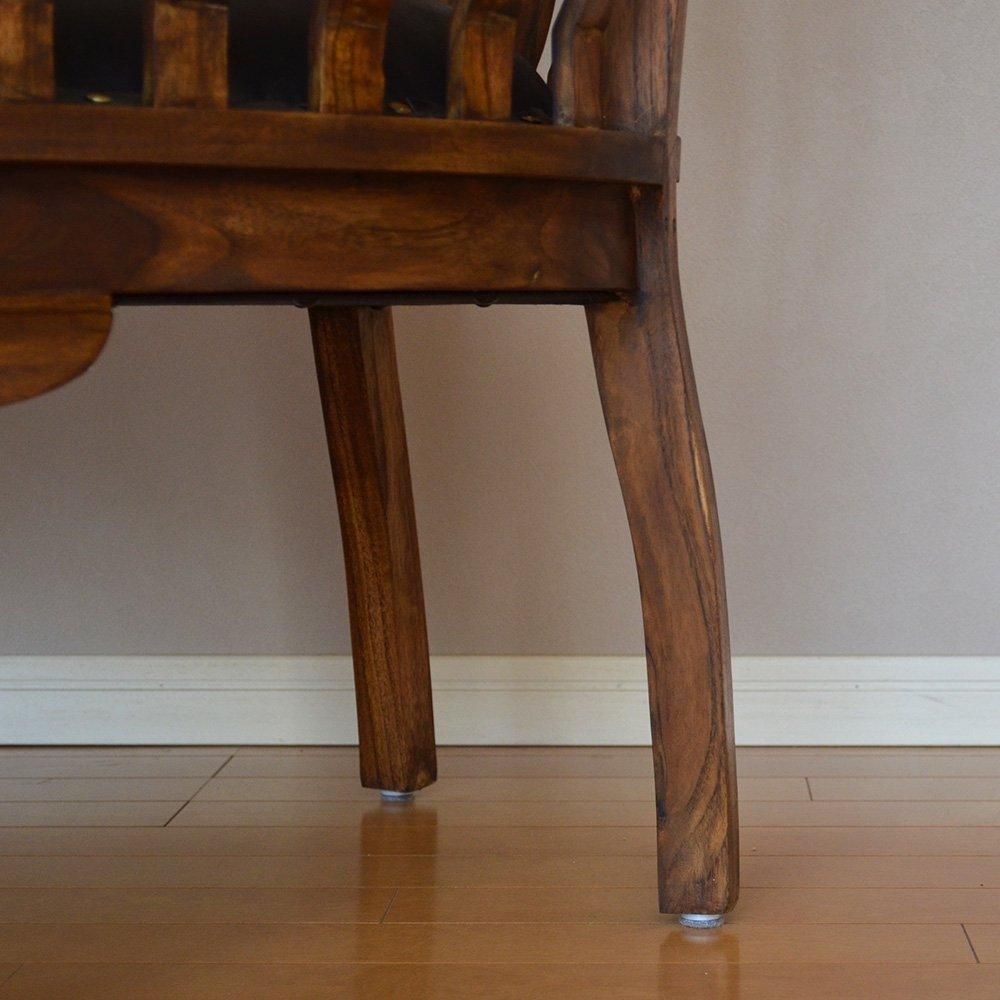 送料無料 チーク | レザー・ラウンジ チェア - CORIGGE MARKET《公式