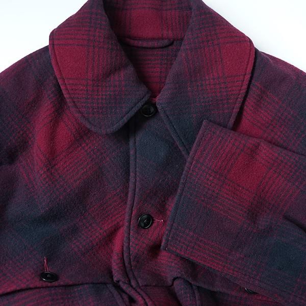 COMOLI / ナッピングウールチェックマッキノウクルーザー21AW dieci