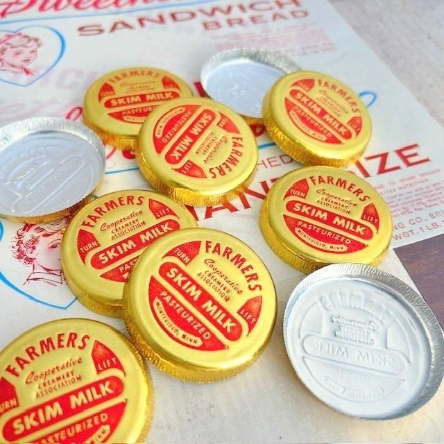 R-1511 ヴィンテージミルクキャップ イエロー10枚セット - LITTLE BEE