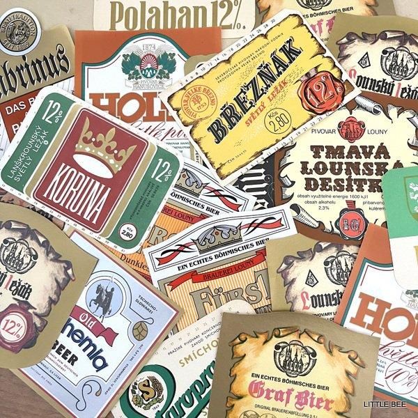R-609 チェコヴィンテージ チェコビールラベル10枚 - LITTLE BEE