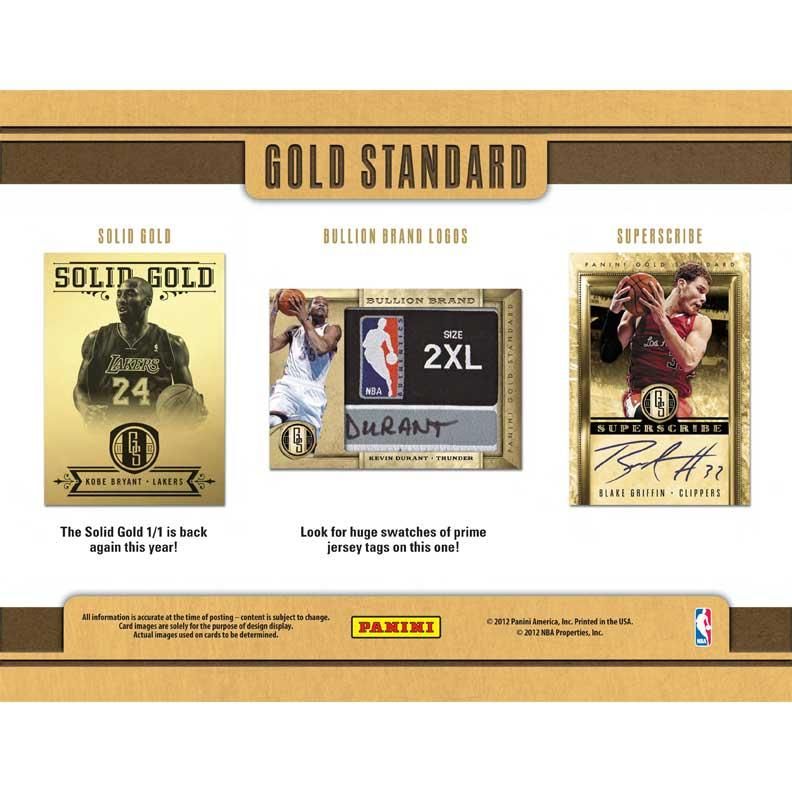 送料無料 NBA 2011-12 PANINI GOLD STANDARD BASKETBALL(34-75285
