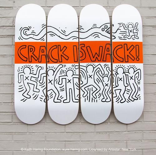 アーティストコラボ◇「Keith Haring x スケボーデッキ4枚組
