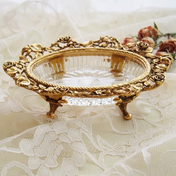 ML127 マトソン ローズソープトレイ ソープディッシュ アンティーク調