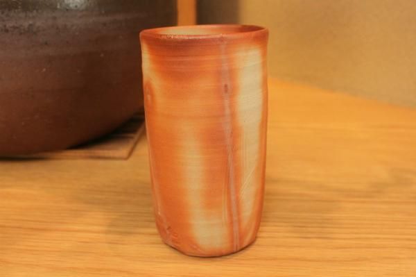 備前焼】 直齋陶房 | 緋襷(ひだすき)ビアマグ - 備前焼/和食器/牡蠣