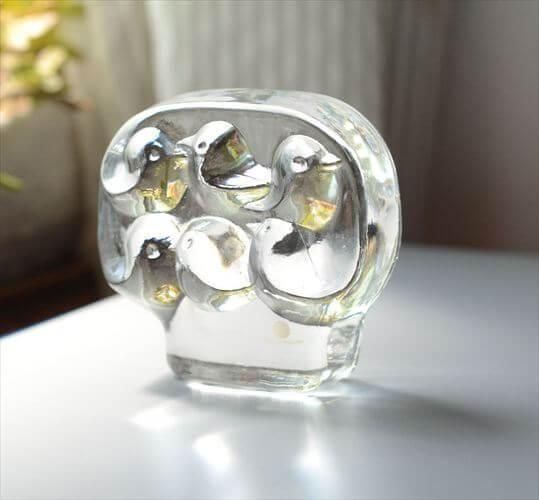 イッタラ Lintupuu 小鳥の木 ガラスオブジェ