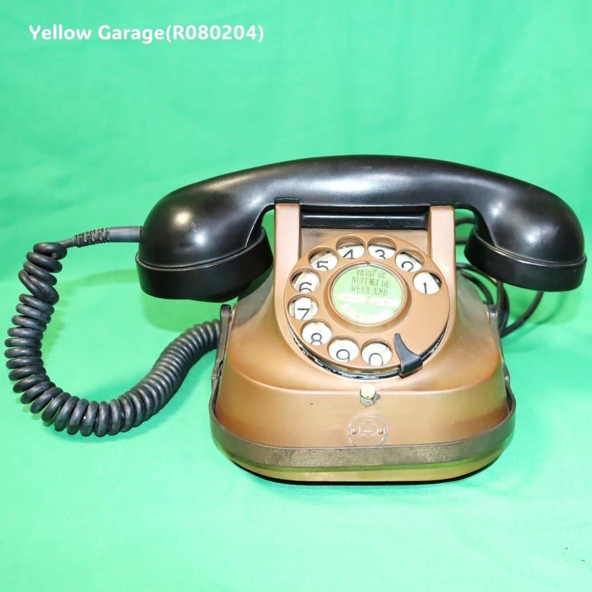 RTT刻印・ベル内蔵】ヴィンテージ携帯型ダイヤル式電話機（1950年代